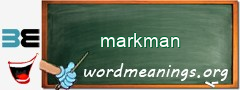 WordMeaning blackboard for markman